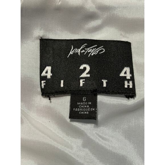 Lord & Taylor 424 Fifth Abstract Pleated Skirt Size 6 Bright Pastel Sketchbook - Picture 4 of 8